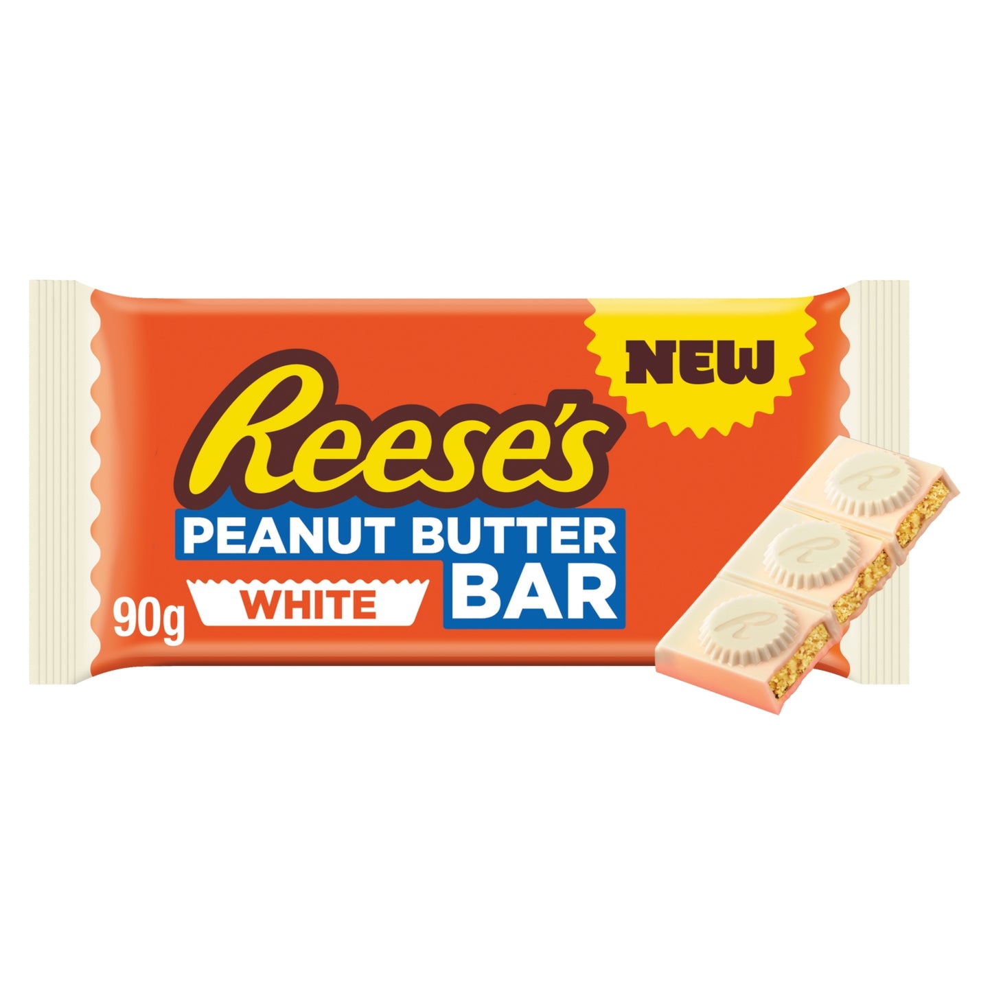 Reese's White Chocolate Flavour Peanut Butter Bar 90g