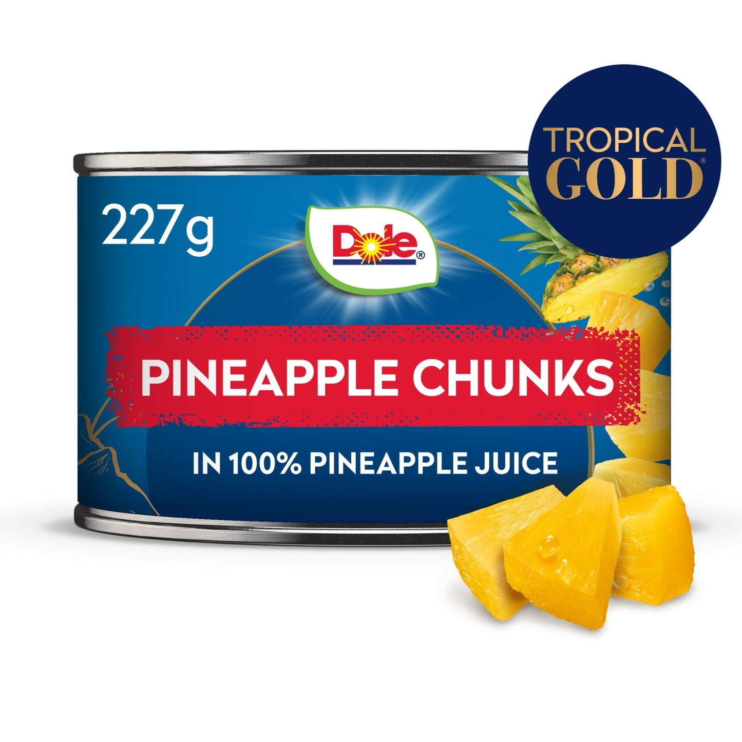 Dole Tropical Gold pineapple chunks in pineapple juice 227g