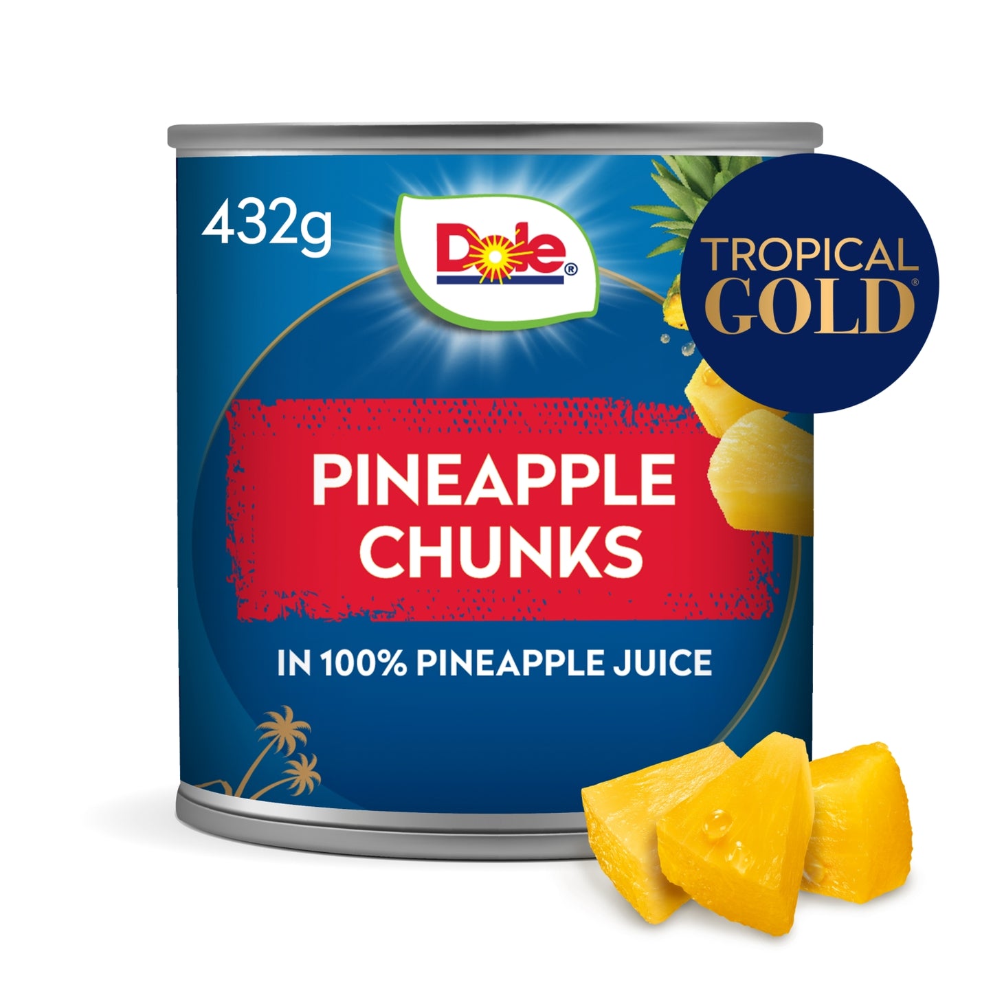 Dole Tropical Gold pineapple chunks in pineapple juice