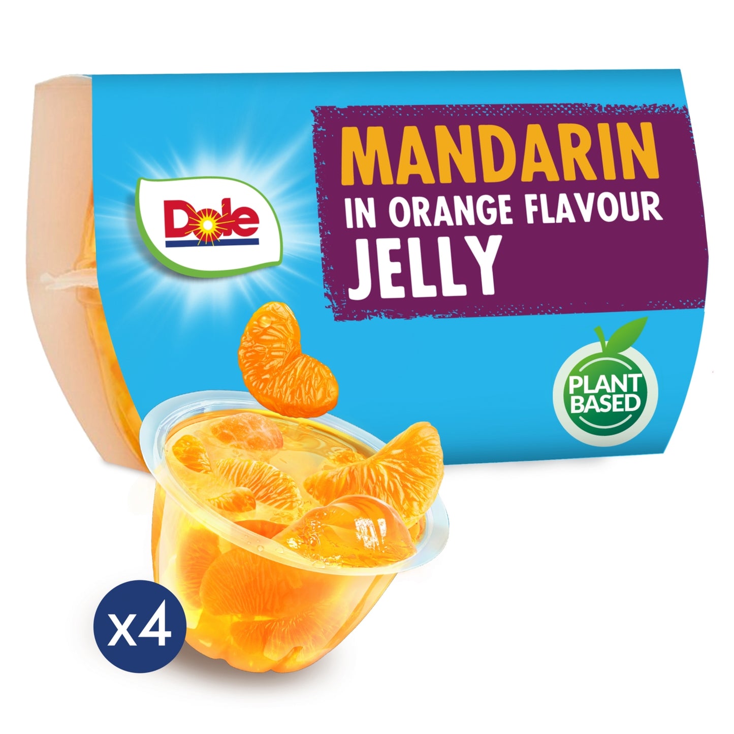 Dole Mandarin in Orange Flavour Jelly 4 x 123g (492g)