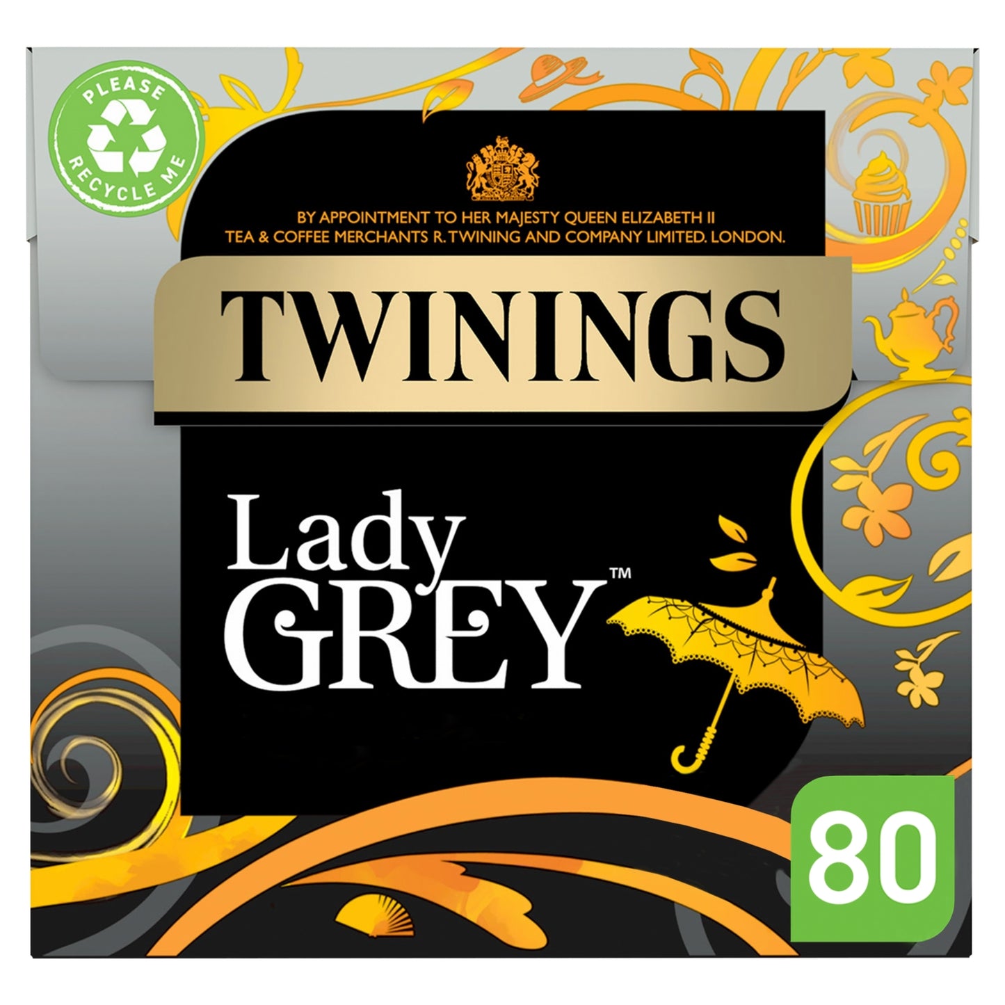 Twinings Lady Grey 80 Tea Bags 200g