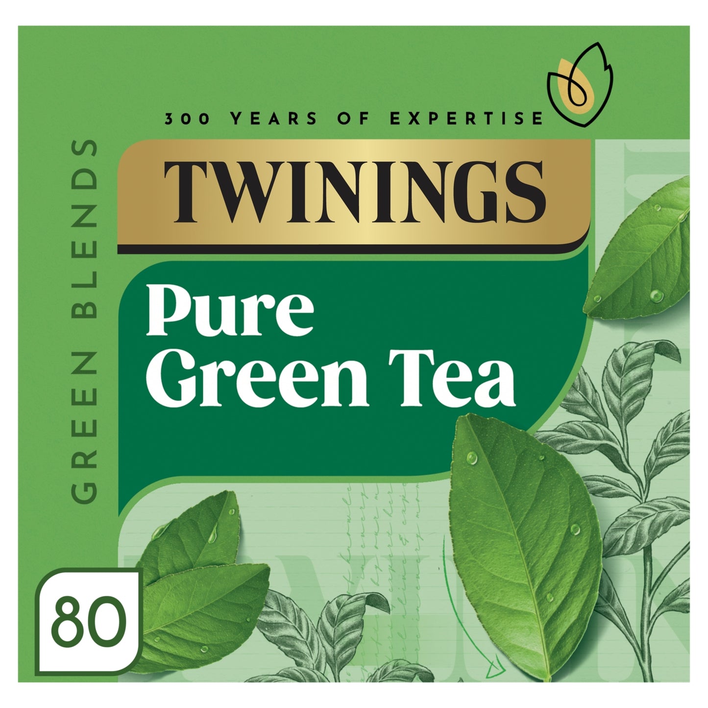Twinings Pure Green Tea 80 Tea Bags 200g