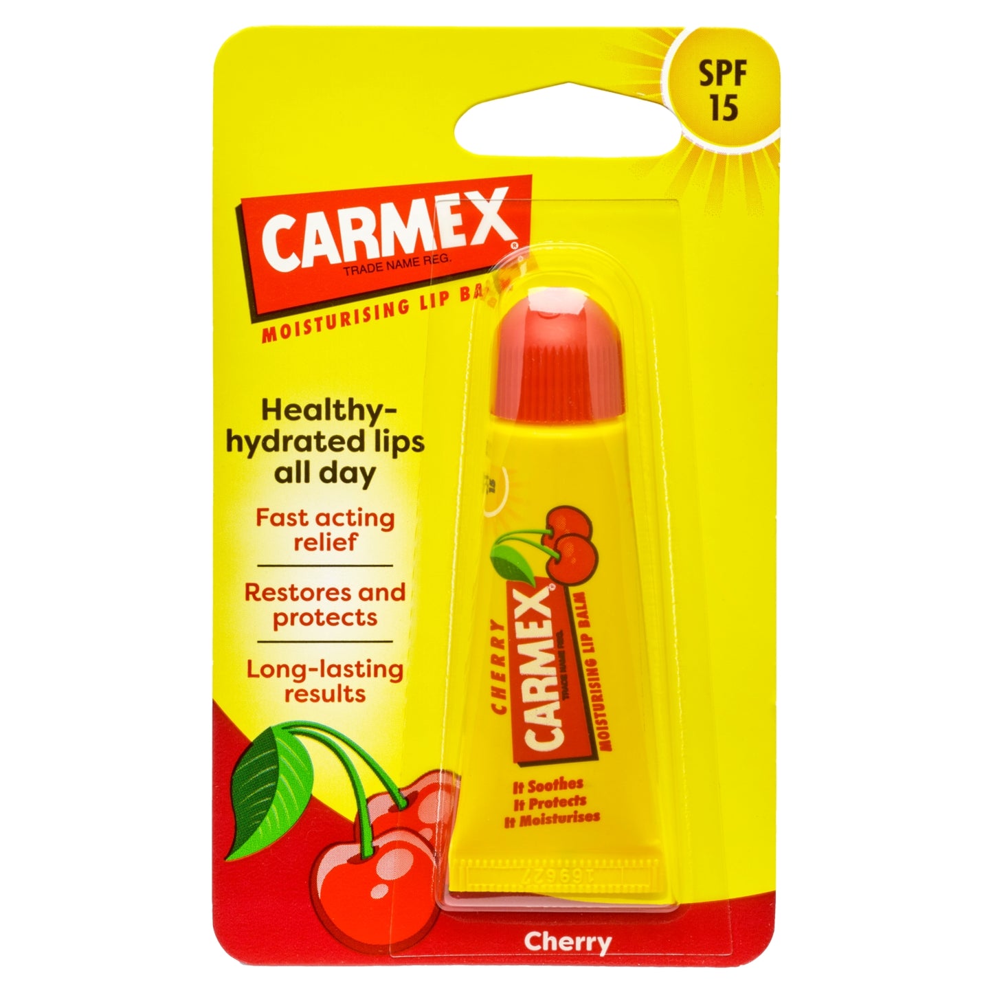 Carmex Cherry Moisturising Lip Balm SPF 15 10g