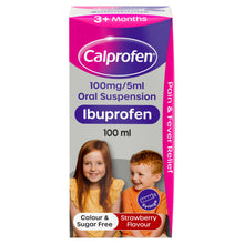 Calprofen Oral Suspension Ibuprofen 3+ Months Strawberry Flavour 100ml