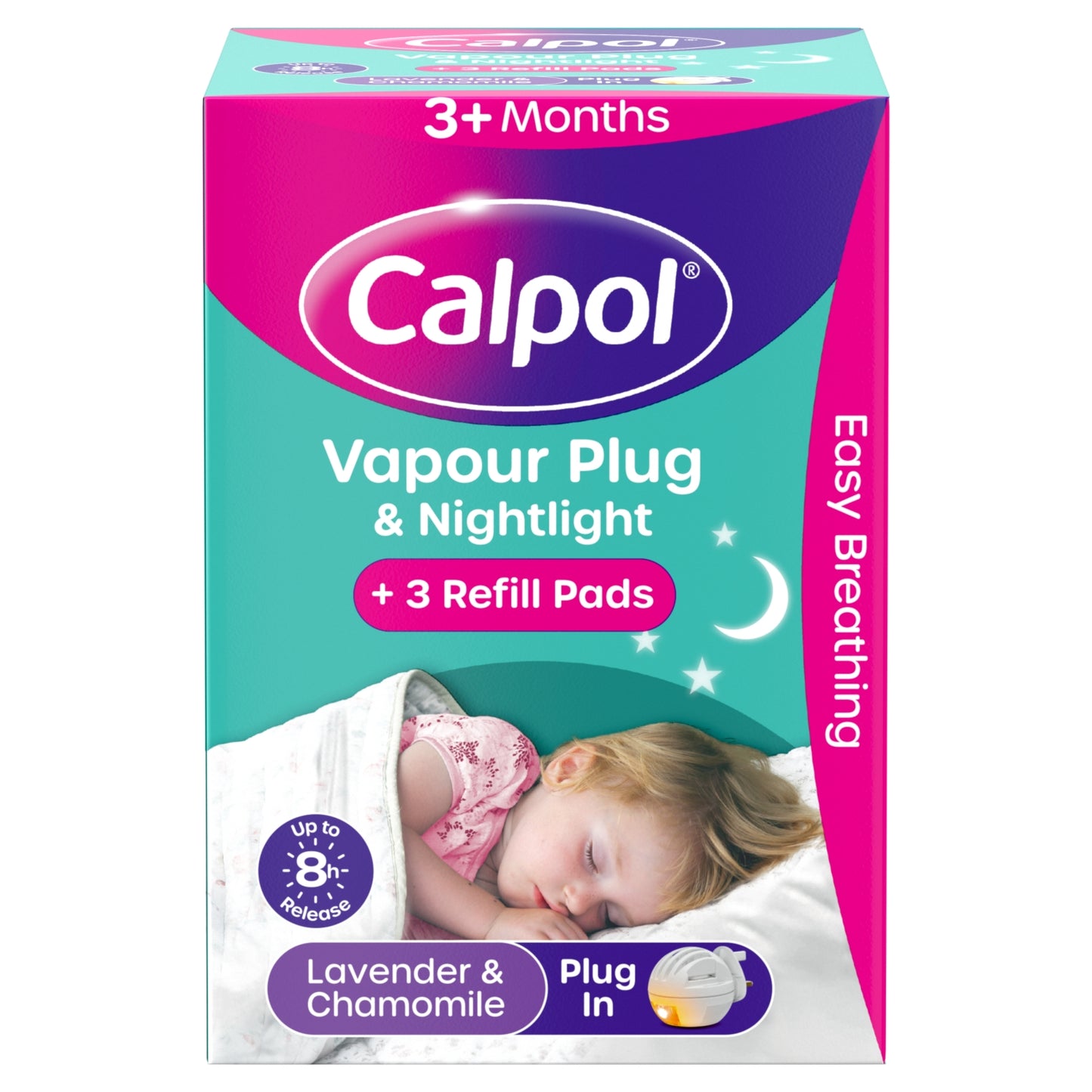 Calpol Vapour Plug In & Nightlight 3+ Months Plug and 3 refills