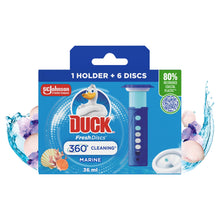 Duck Toilet Fresh Discs Holder & Refill Marine 36ml