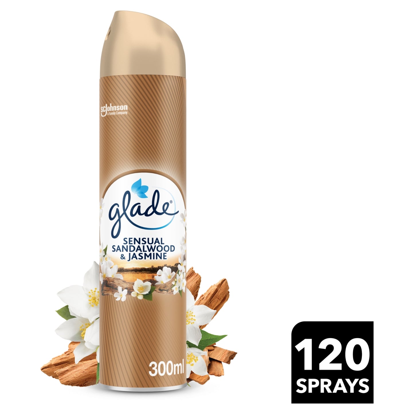 Glade Aerosol Air Freshener Sandalwood & Jasmine 300ml