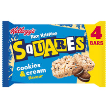 Kellogg's Rice Krispies Squares Cookies and Cream Flavour Snack Bars 4x34g
