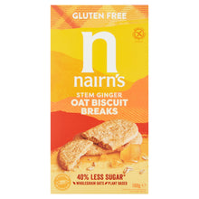 Nairn's Delightfully Intense Stem Ginger Oat Biscuit Breaks 160g