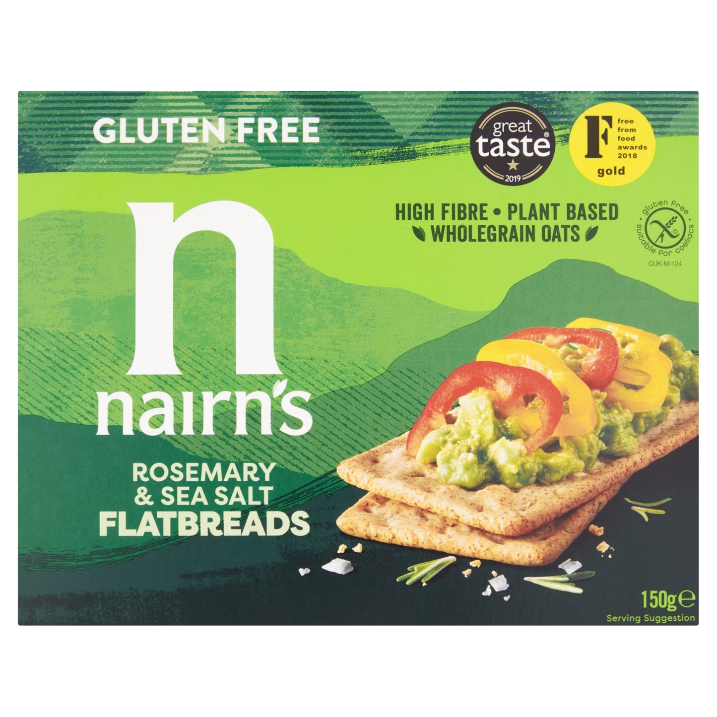 Nairn's Rosemary & Sea Salt Flatbreads 150g