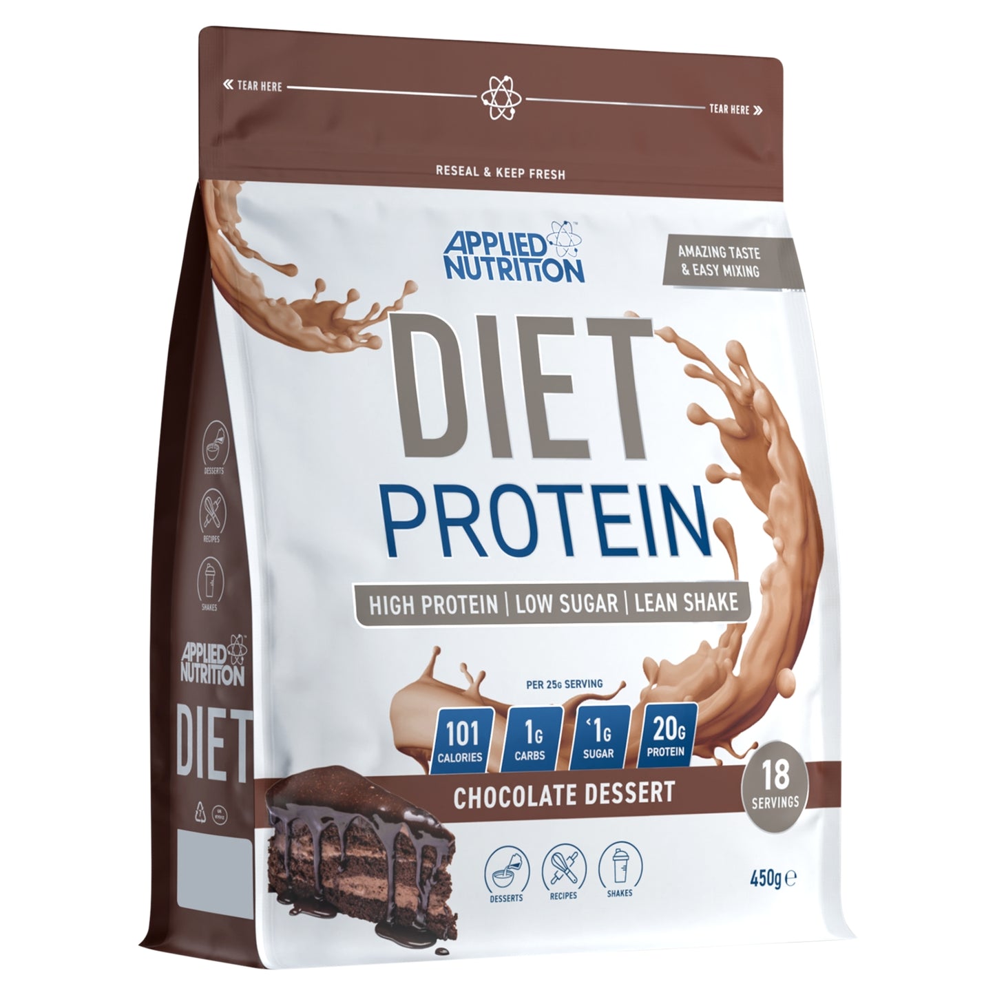 Applied Nutrition Diet Protein Chocolate Dessert 450g