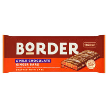 Border Milk Chocolate Ginger Bars 6 x 24g