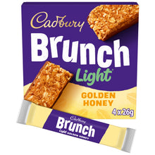 Cadbury Brunch Light Honey and Oat Chocolate Cereal Bars 4 Pack Multipack 104g (4 x 26g)