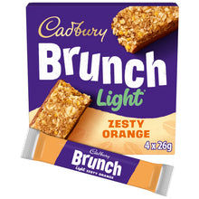 Cadbury Brunch Light Orange Chocolate Cereal Bars 4 Pack Multipack 104g (4 x 26g)
