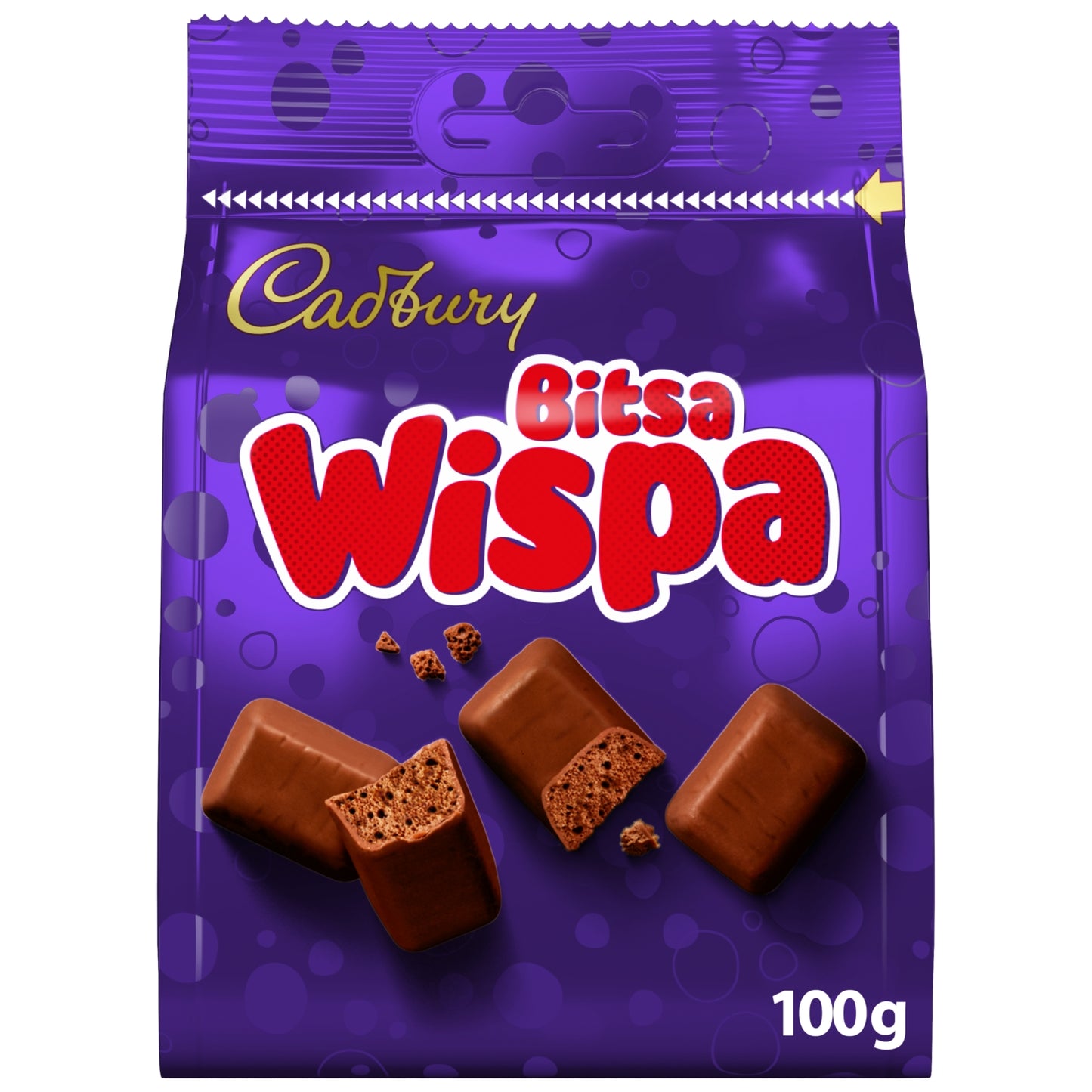 Cadbury Bitsa Wispa Chocolate Bag 100g