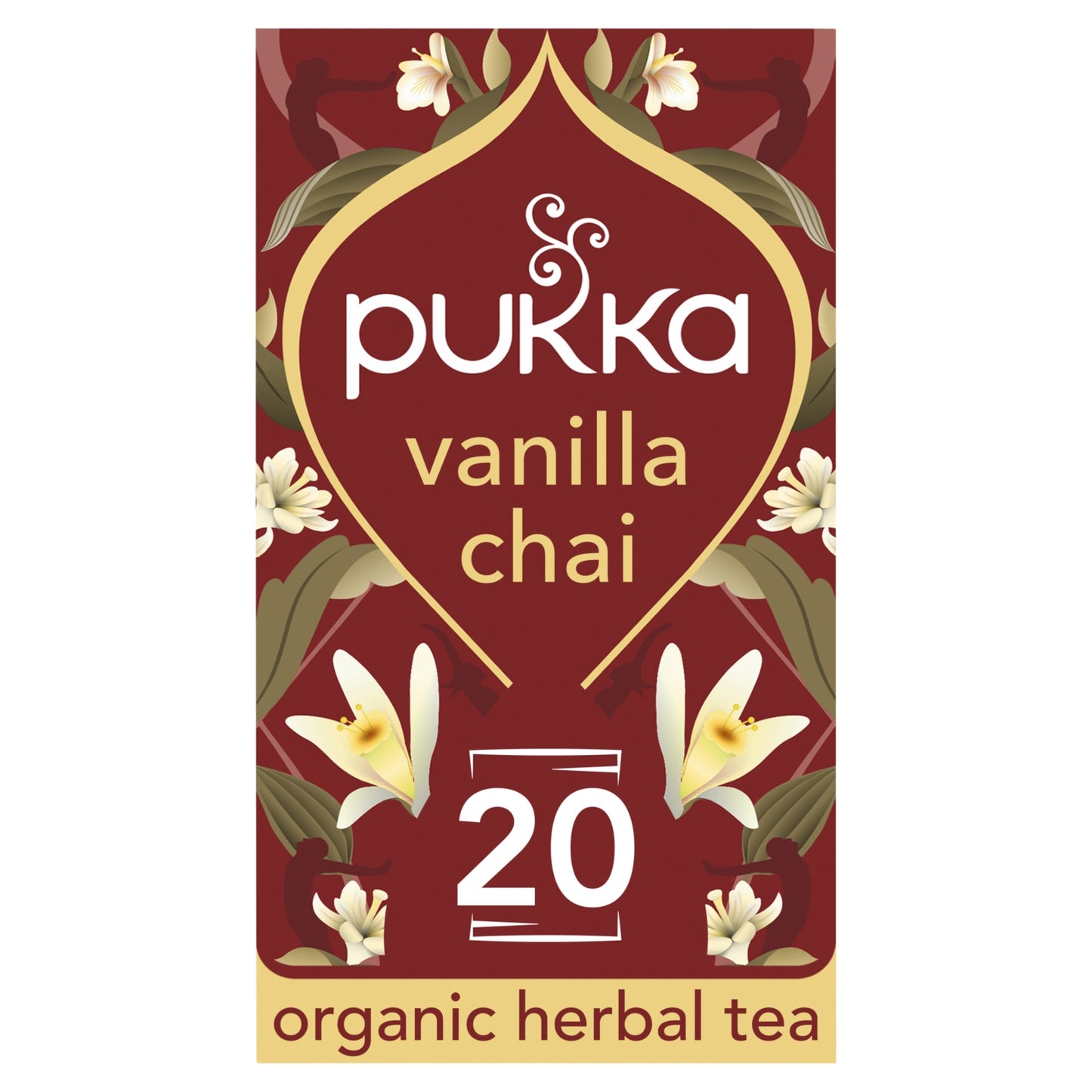 Pukka Organic Vanilla Chai Tea 20 Home Compostable Herbal Tea Bags 40g