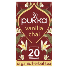 Pukka Organic Vanilla Chai Tea 20 Home Compostable Herbal Tea Bags 40g