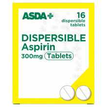 ASDA 16 Dispersible Aspirin 300mg Tablets