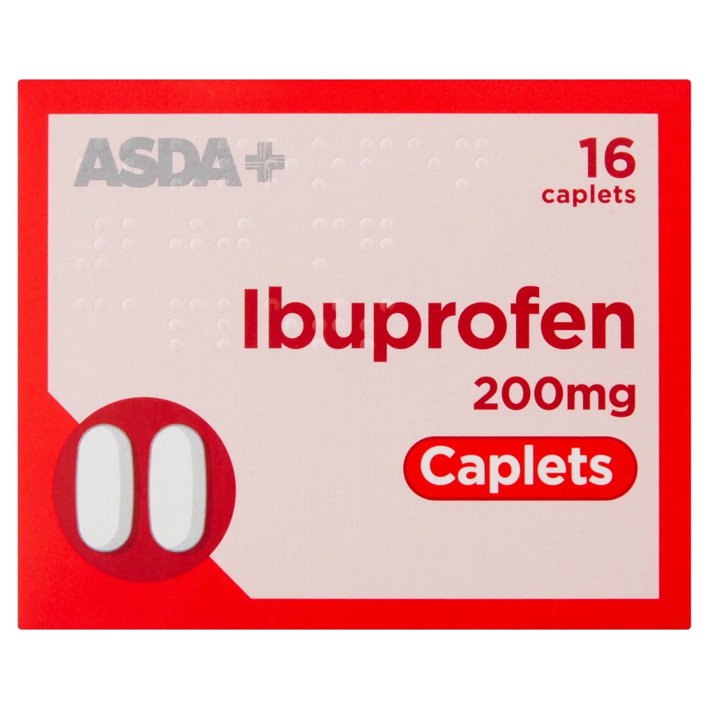 ASDA + Ibuprofen 200mg Caplets 16 Caplets