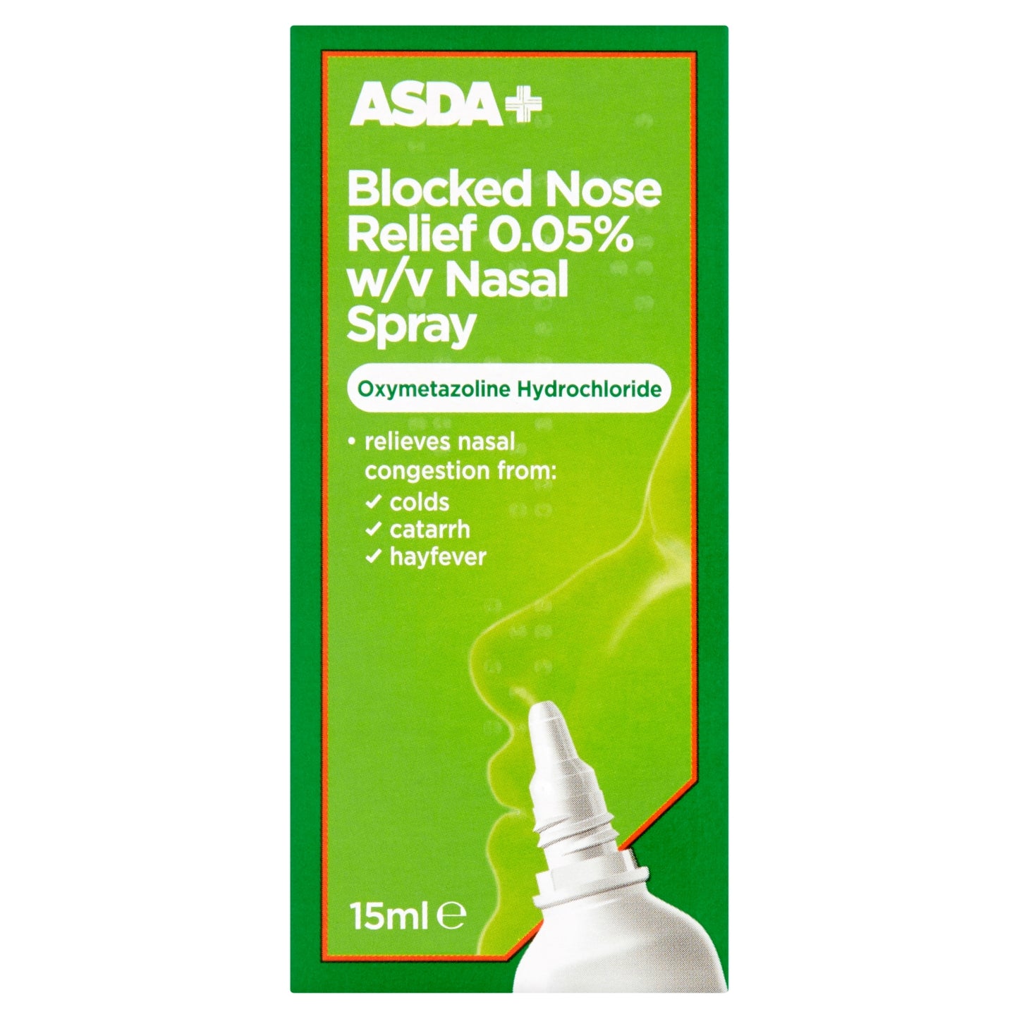 ASDA Blocked Nose Relief 0.05% w/v Nasal Spray 15ml