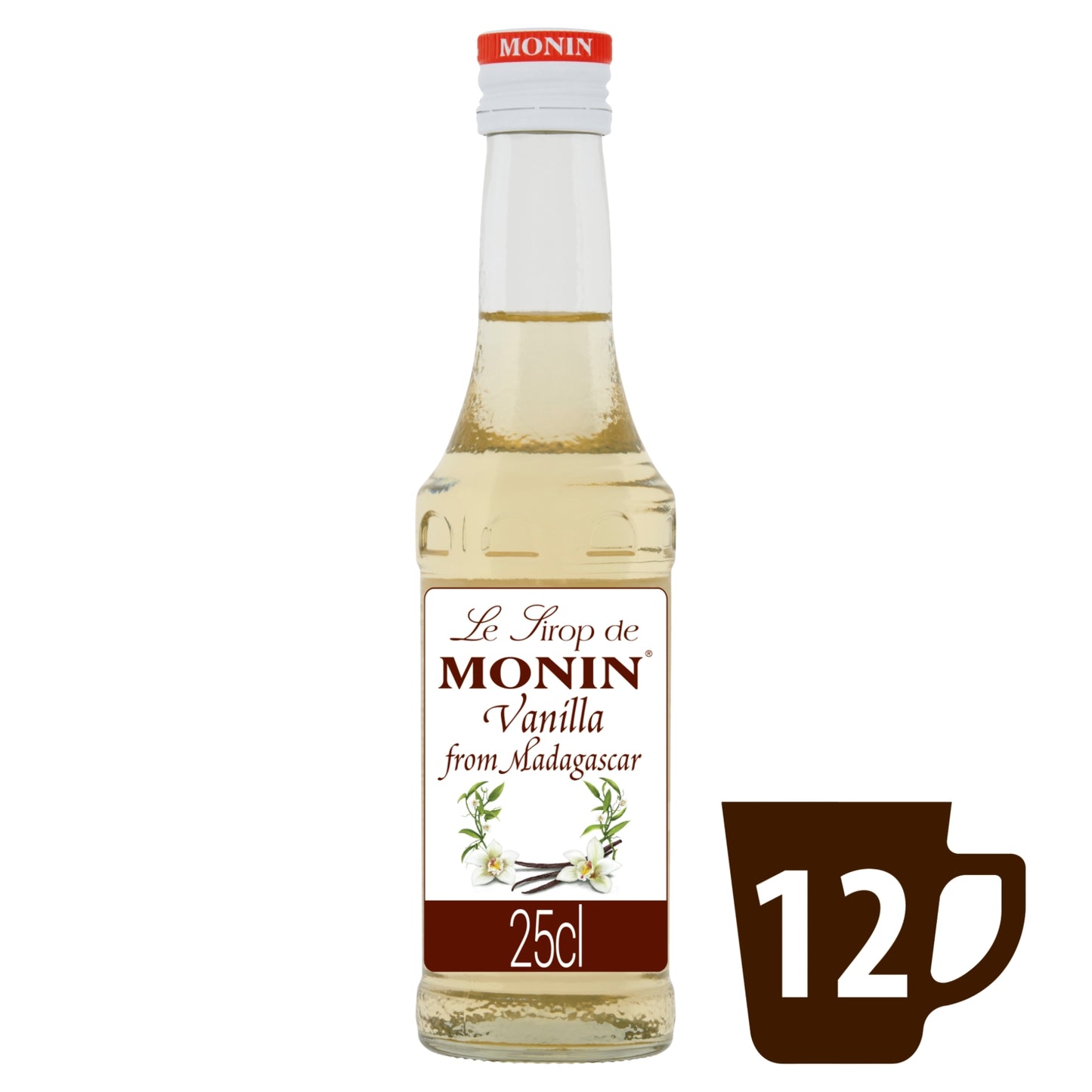 Monin Vanilla from Madagascar Syrup for Speciality Coffee 25cl