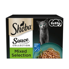 Sheba ® Sauce Collection Adult Wet Cat Food Mixed Selection 8 x 85g Tray