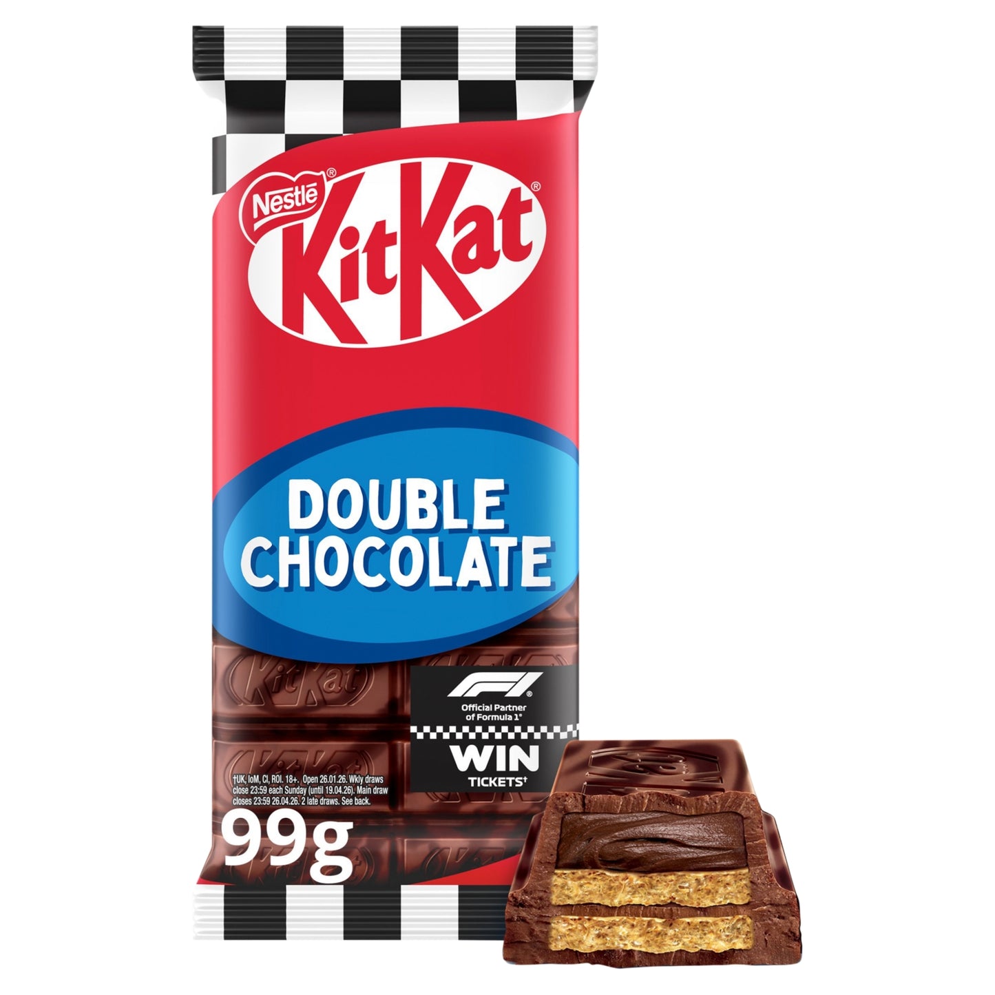 KitKat F1 Double Chocolate Sharing Bar 99g