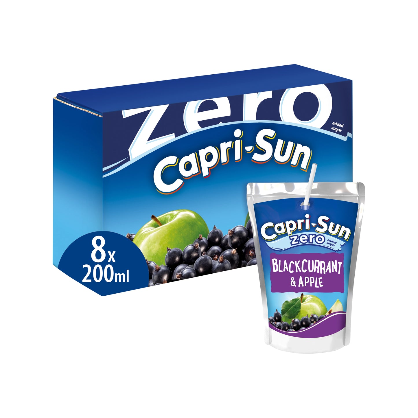 Zero Apple and Blackcurrant 8 x 200ml Kids' Juice Drink