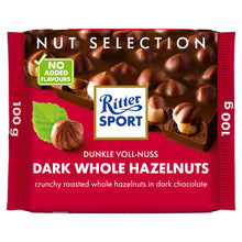 Ritter Sport Dark Whole Hazelnuts Nut Selection 100g