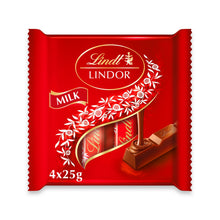 Lindt Lindor Milk Treat Bar Multipack 4x25g