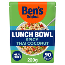 Ben's Original BBens Original Lunch Bowl Spicy Thai Coconut Microwave Grains and Rice Instant Meal 220g