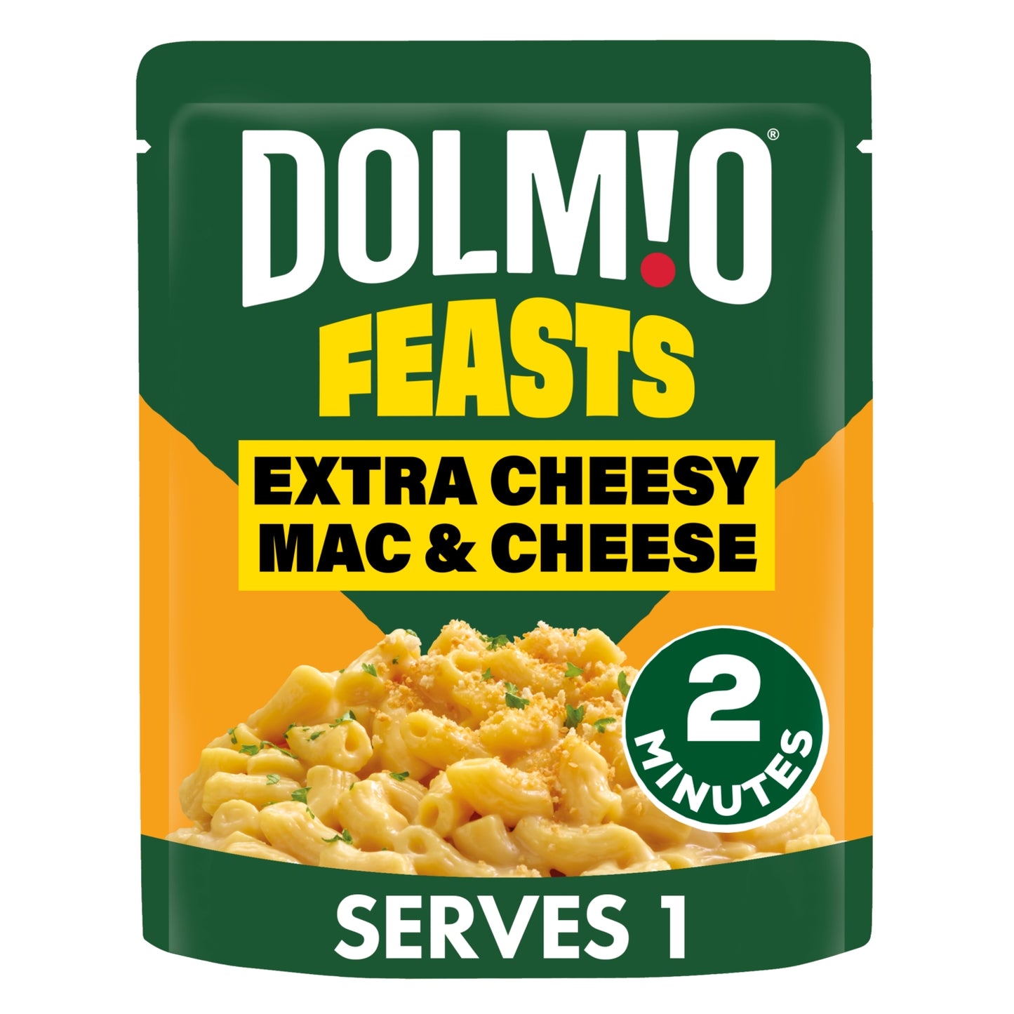 Dolmio Feasts Cheesy Mac & Cheese Microwave Instant Pasta Meal 250g