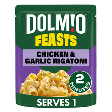 Dolmio Feasts Chicken & Garlic Rigatoni Microwave Instant Pasta Meal 250g