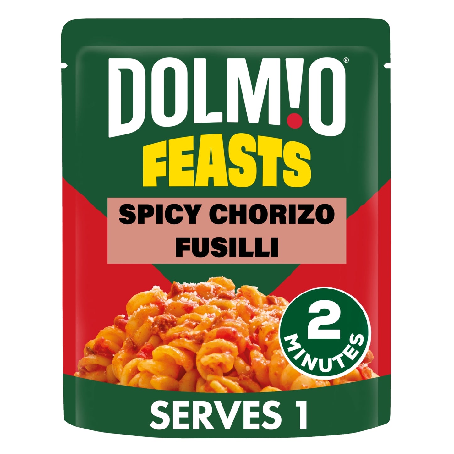 Dolmio Feasts Spicy Chorizo Fusilli Microwave Instant Pasta Meal 250g