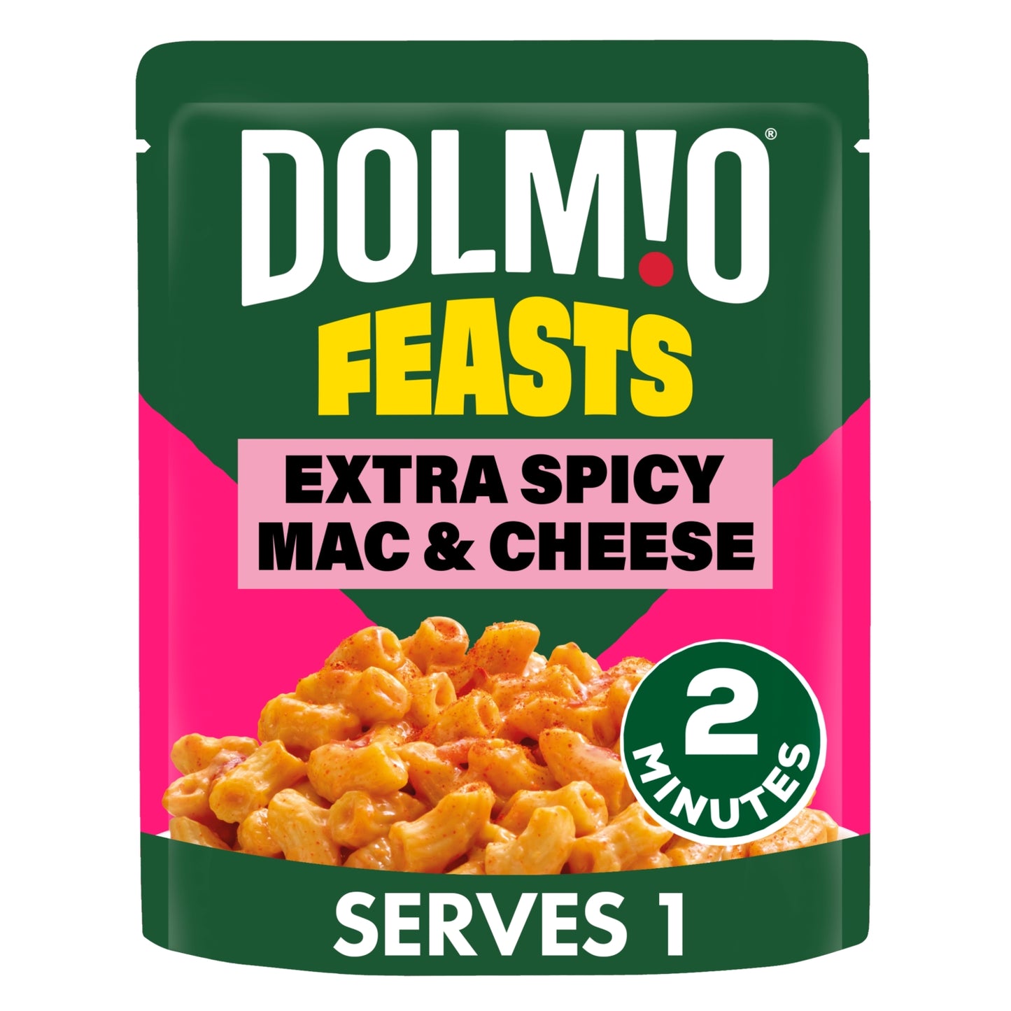 Dolmio Feasts Spicy Mac & Cheese Microwave Instant Pasta Meal 250g