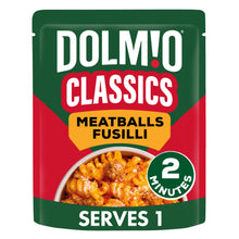 Dolmio Classics Meatballs Fusilli Microwave Instant Pasta Meal 250g