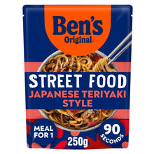 Ben's Original Bens Original Street Food Japanese Teriyaki Sauce Microwave Instant Noodles Meal 250g