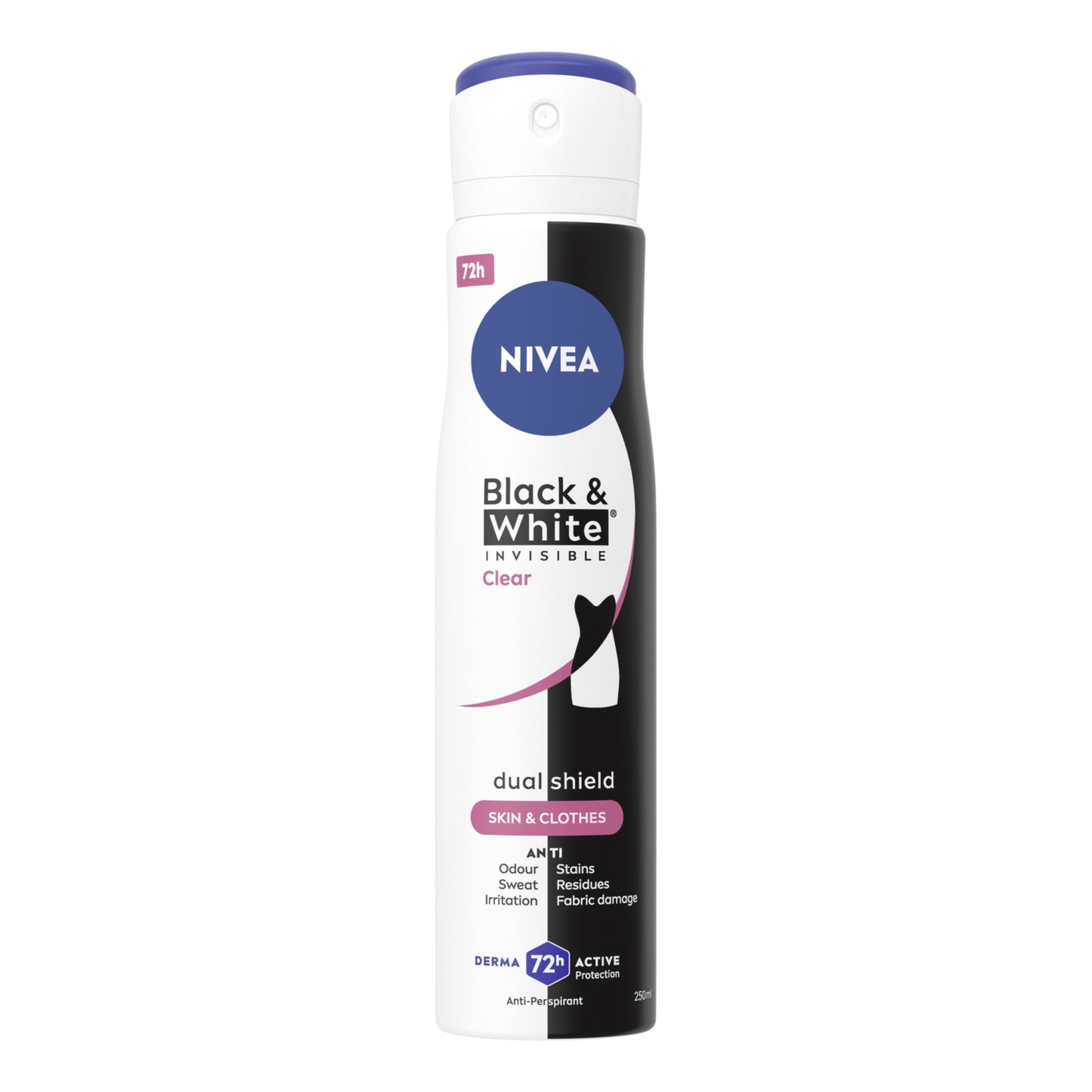 Nivea Black & White Invisible Clear 72h Anti-perspirant Deodorant 250ml