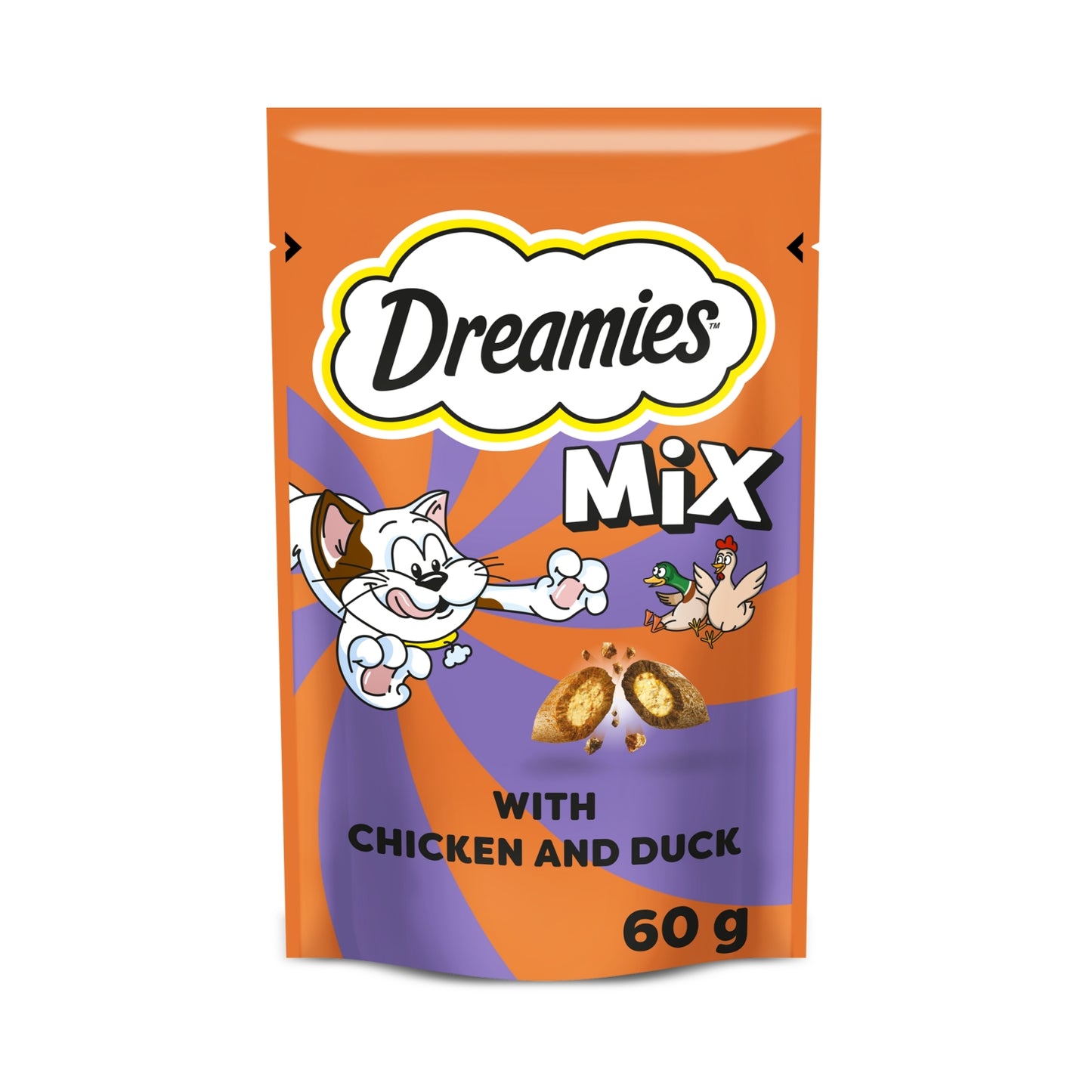 DREAMIES Cat Treat Biscuits With Chicken & Duck Flavour 60g