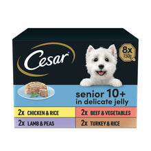 Cesar ® Senior Wet Dog Food Trays Meat in Delicate Jelly 8 x 150g