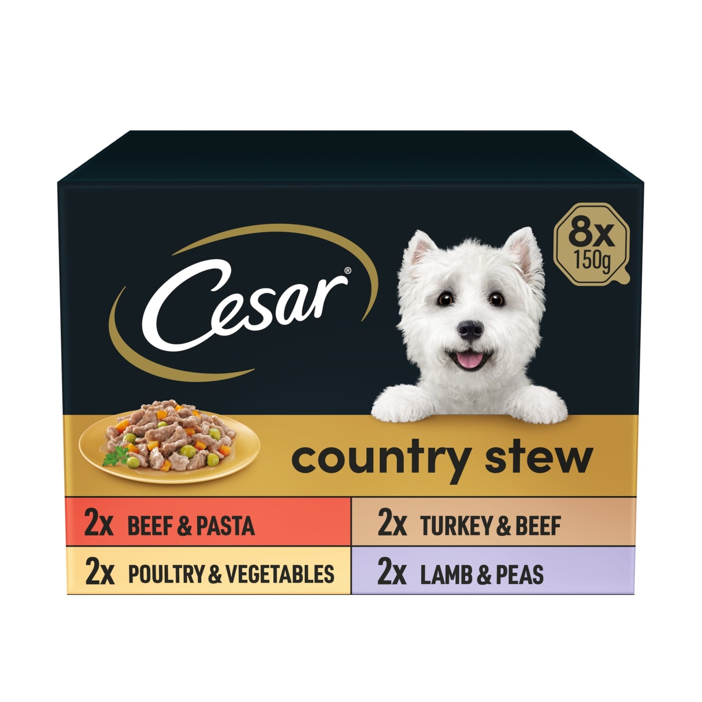 Cesar ® Country Stew Adult Wet Dog Food Trays Special Selection 8 x 150g