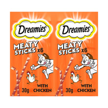 Dreamies ™ Meaty Sticks Adult Cat Treats with Tasty Chicken 30g