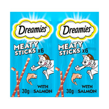 Dreamies Meaty Sticks Adult Cat Treats with Scrumptious Salmon 30g