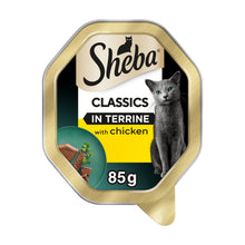Sheba Classics Adult Wet Cat Food Tray with Chicken in Terrine 85g