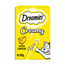 DREAMIES ™ Creamy Adult Cat & Kitten Treats with Delicious Cheese 4x10g