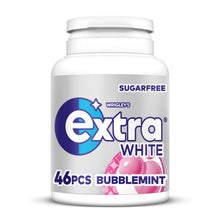 Wrigley's Extra White Bubblemint Sugarfree Chewing Gum Bottle 46 Pieces