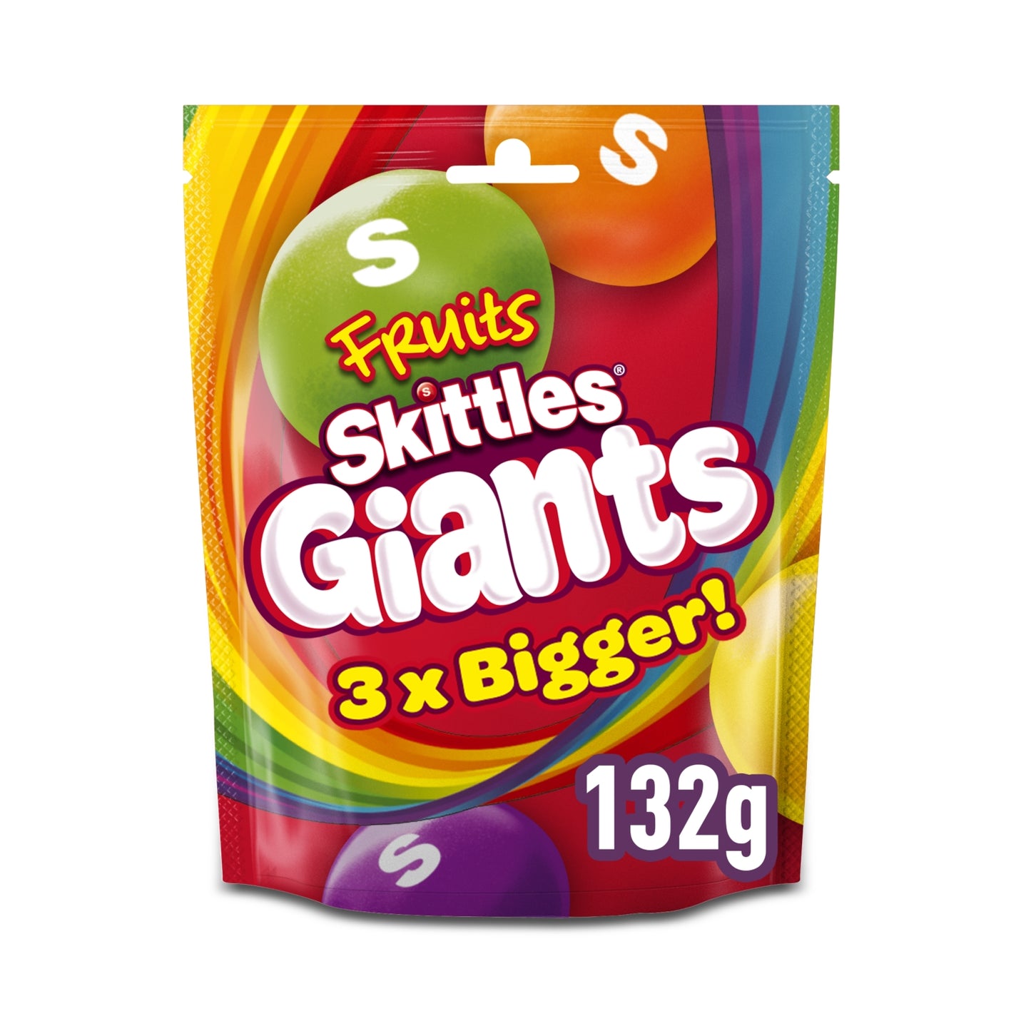 Skittles Giants Fruit Flavoured Sweets Bag 132g