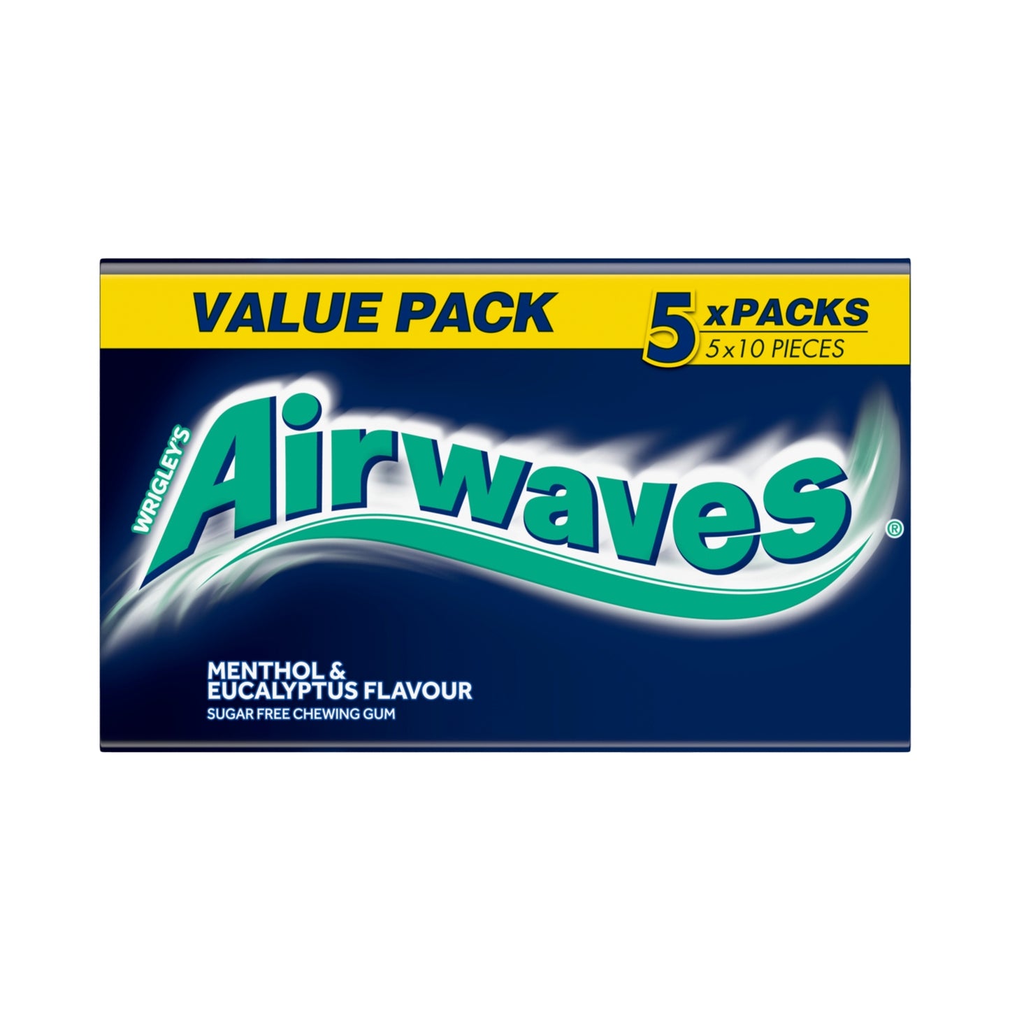 Wrigley's Menthol & Eucalyptus Sugarfree Chewing Gum Multipack 5x10 Pieces