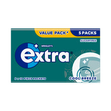 Wrigley's Extra Cool Breeze Sugarfree Chewing Gum Multipack 5x10 Pieces
