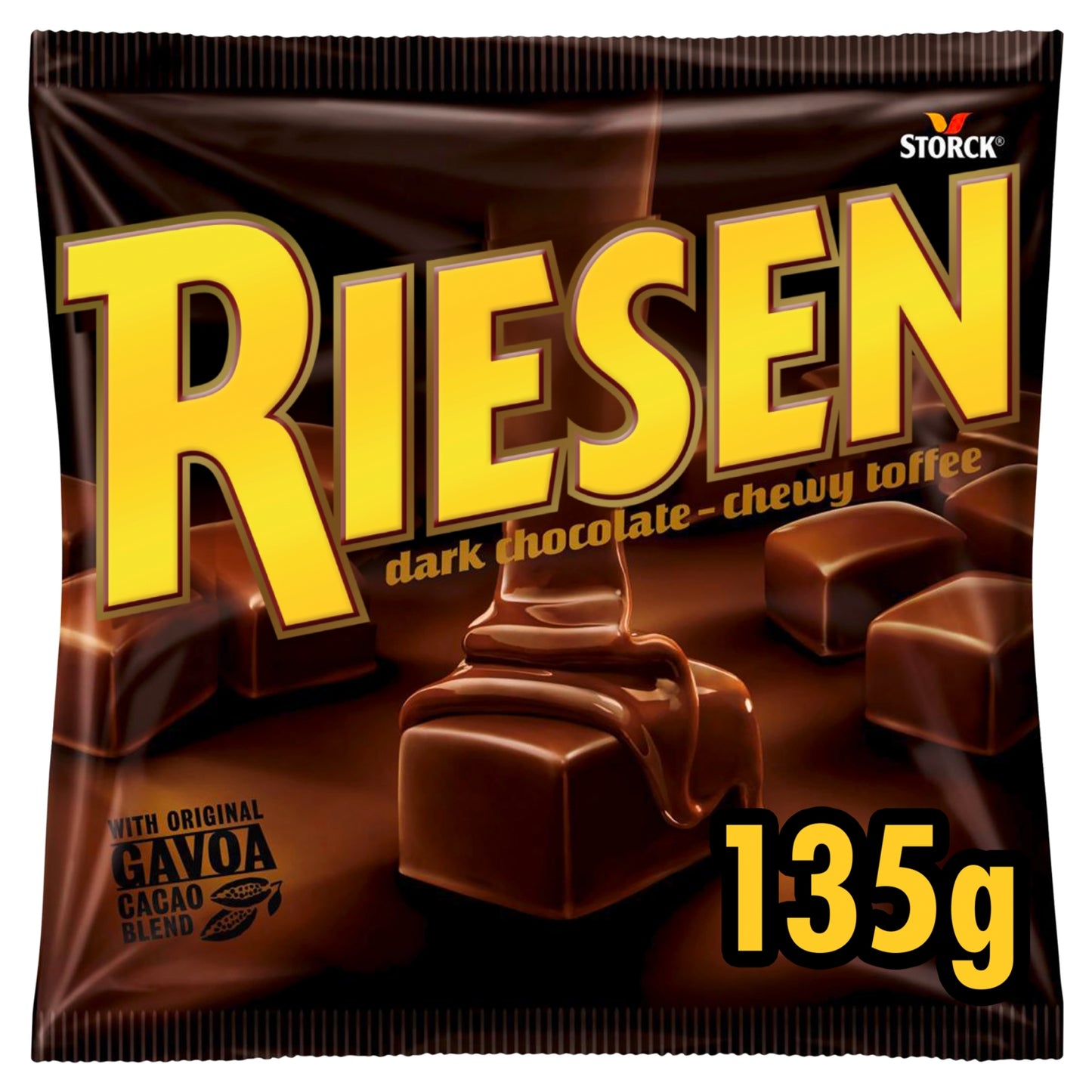 Riesen Dark Chocolate - Chewy Toffee 135g